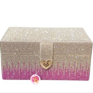 Paris Hilton Ombre Pink & Silver Rhinestones Decorative Storage Box